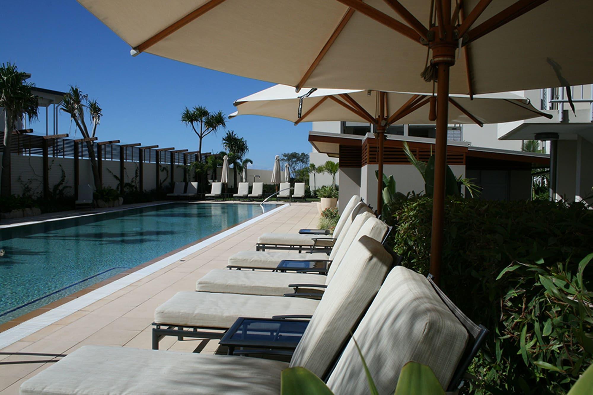 Peppers Salt Resort & Spa Kingscliff Exterior foto The pool at the hotel
